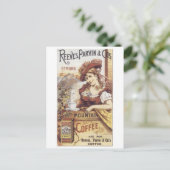 パルヴィンストロング・コーヒーを飲む ポストカード (スタンド正面)