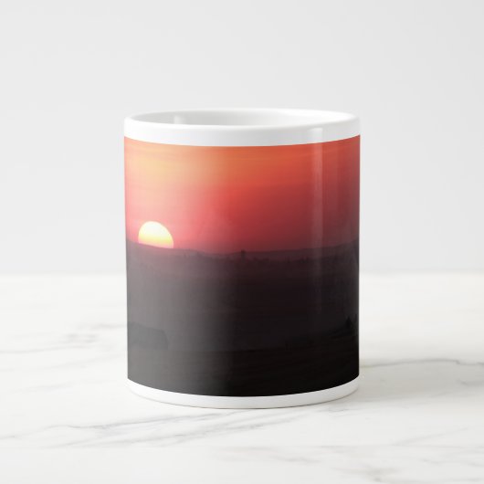 パルーズの夕焼け ジャンボコーヒーマグカップ (正面)