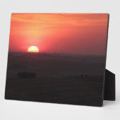 パルーズの夕焼け フォトプラーク (側面)