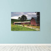 パルーズの農場の国を乗り越える3 キャンバスプリント (インサイチュ (ウッドフロア))