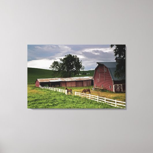 パルーズの農場の国を乗り越える3 キャンバスプリント (正面)