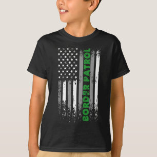パル縁どト – 薄型グリーンラインパトリオット法執行部 Tシャツ