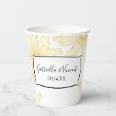 パレイヨロウのデイジー ウェディング 紙コップ (正面)