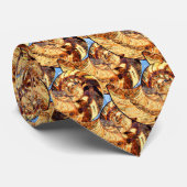 "パレオシック"クレオニセラスCleon Ammonite化石 ネクタイ (ロール)