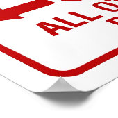 パレオ駐車場 ポスター (角)