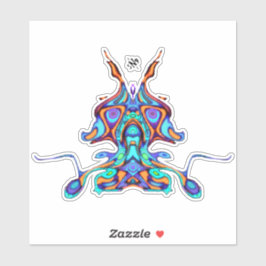 パレカラフルイドリア – 宇宙オウムv1 シール