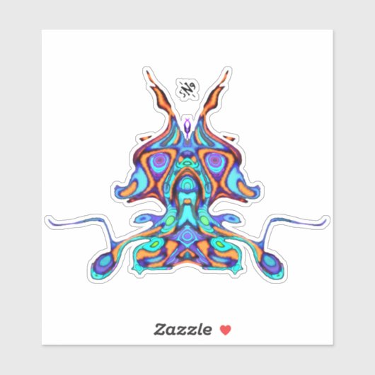 パレカラフルイドリア – 宇宙オウムv1 シール (シート)