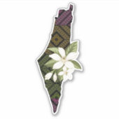 パレカラフルスティナのタトレズの地図 シール (正面)