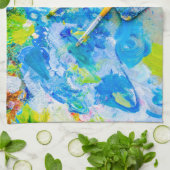 パレカラフル芸術的ットとブユニークラシ キッチンタオル (折り畳み)