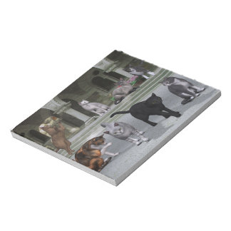 パレスの階段の猫 ノートパッド