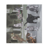 パレスの階段の猫 ノートパッド (正面)