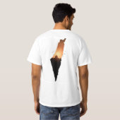 パレスチナが明かりを消す Tシャツ (裏面フル)