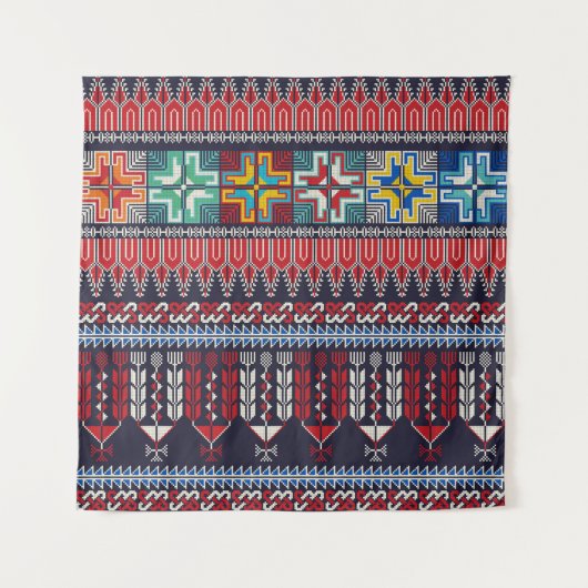 パレスチナとのシームレスなデザインパ伝統的ターン タペストリー (正面)