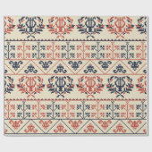 パレスチナとのシームレスなデザインパ伝統的ターン ラッピングペーパー (フラット)