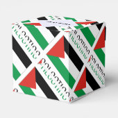 パレスチナとパレスチナの国旗があなたの名前と並ぶ フェイバーボックス (裏面サイド)