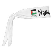 パレスチナとパレスチナ国旗にあなたのお名前をつけて タイヘッドバンド (回転270)