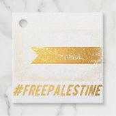 パレスチナと共に自由なパレスチナのスタンド フェイバータグ (正面)