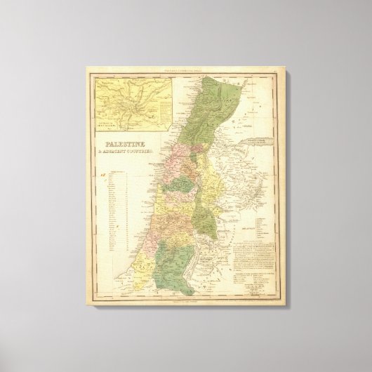 パレスチナと隣接国2 キャンバスプリント (正面)