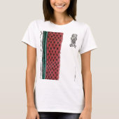 パレスチナに自由を Tシャツ (正面)