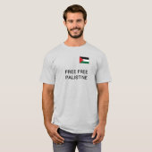 パレスチナに自由を Tシャツ (正面フル)