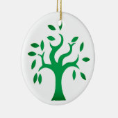 パレスチナに連帯する、旗とオリーブの木 セラミックオーナメント (右)