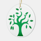 パレスチナに連帯する、旗とオリーブの木 セラミックオーナメント (左)