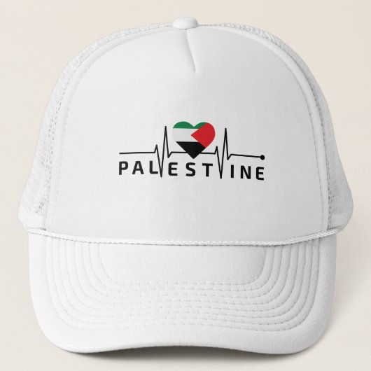 パレスチナのためのフリーパレスティナM'yハートビート キャップ (正面)