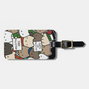 パレスチナのための猫たち - 正義のためのかわいい猫たち ラゲッジタグ