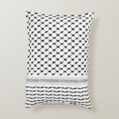 パレスチナのアラビアクフィヤカスタマイズパターン  アクセントクッション (裏面(縦))