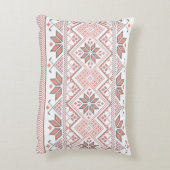 パレスチナのアラビアタスリーズ刺繍模様 アクセントクッション (裏面(縦))