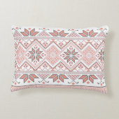 パレスチナのアラビアタスリーズ刺繍模様 アクセントクッション (裏面)