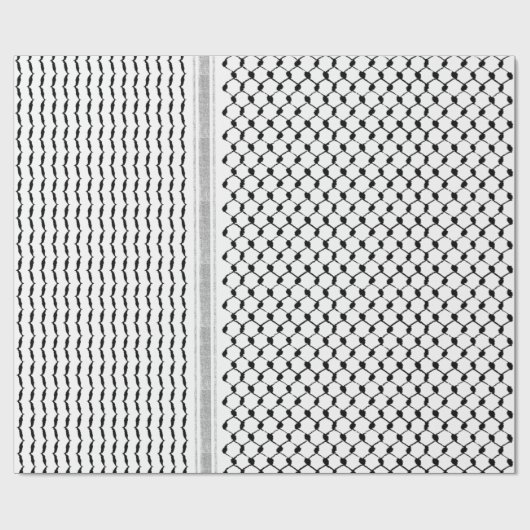 パレスチナのアラビア語クフィヤカスタマイズパタン ラッピングペーパー (フラット)