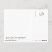 パレスチナのエリコにあるギリシャ正教会の修道院 ポストカード (裏面)