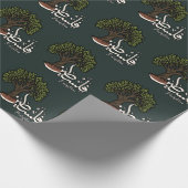 パレスチナのオリーブの木とパレスチナのアラビア語の単語 ラッピングペーパー (角)