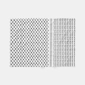 パレスチナのクフィヤカスタム設計 フリースブランケット (正面(横))