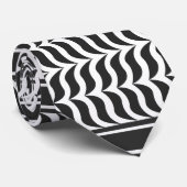 パレスチナのクフィヤ黒白 ネクタイ (ロール)