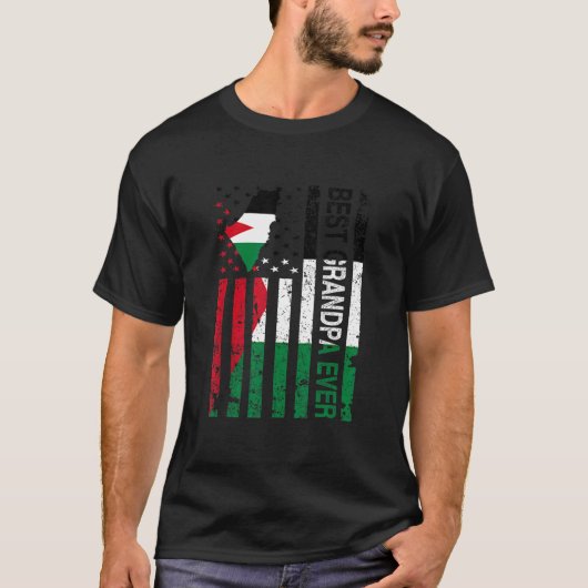 パレスチナのグランドパレスティナ米国アメリカの父 Tシャツ (正面)