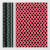 パレスチナのスイカハッタケフィエクフィヤフォーク ウィンドウサイン (シート)