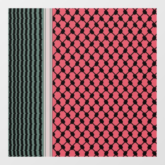 パレスチナのスイカハッタケフィエクフィヤフォーク ウィンドウサイン (シート)