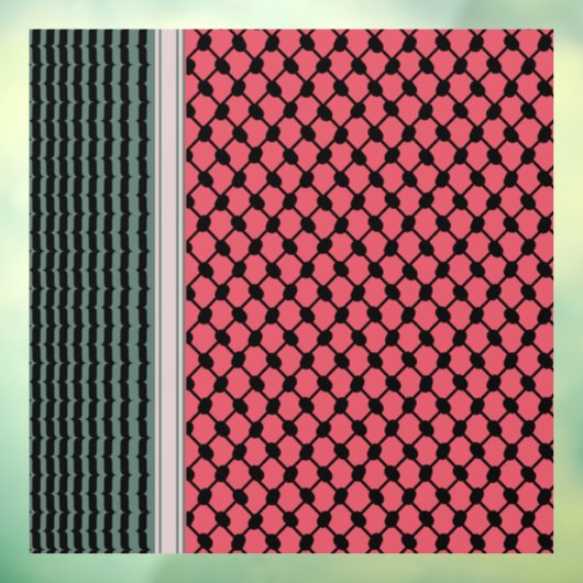 パレスチナのスイカハッタケフィエクフィヤフォーク ウィンドウサイン (シート3)