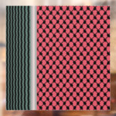 パレスチナのスイカハッタケフィエクフィヤフォーク ウィンドウサイン (シート2)