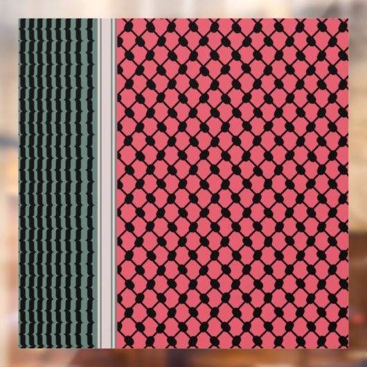 パレスチナのスイカハッタケフィエクフィヤフォーク ウィンドウサイン (シート2)