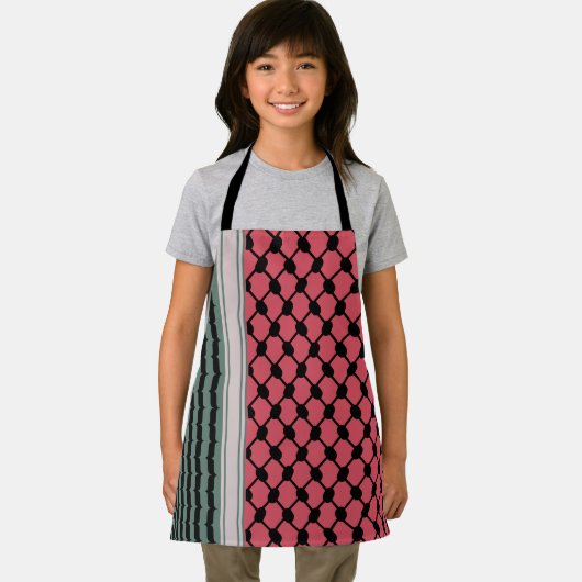 パレスチナのスイカハッタケフィエクフィヤフォーク エプロン (インサイチュ)