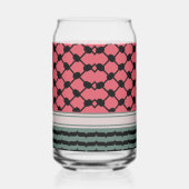 パレスチナのスイカハッタケフィエクフィヤフォーク ガラス缶 (右)