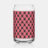 パレスチナのスイカハッタケフィエクフィヤフォーク ガラス缶 (裏面)