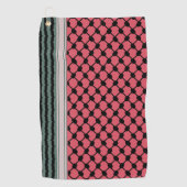 パレスチナのスイカハッタケフィエクフィヤフォーク ゴルフタオル (正面)