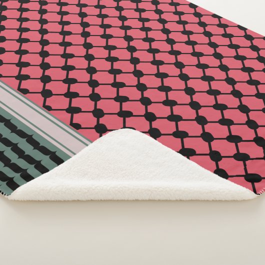 パレスチナのスイカハッタケフィエクフィヤフォーク シェルパブランケット (3/4)