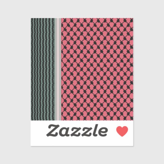 パレスチナのスイカハッタケフィエクフィヤフォーク シール (シート)