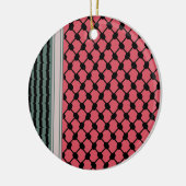 パレスチナのスイカハッタケフィエクフィヤフォーク セラミックオーナメント (左)