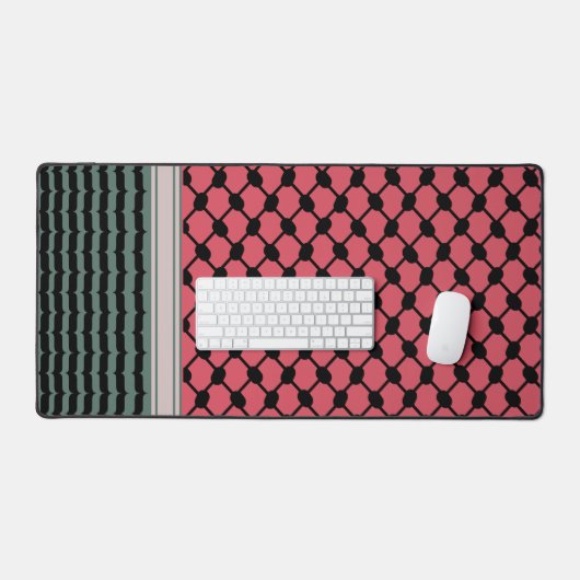 パレスチナのスイカハッタケフィエクフィヤフォーク デスクマット (キーボード&マウス)